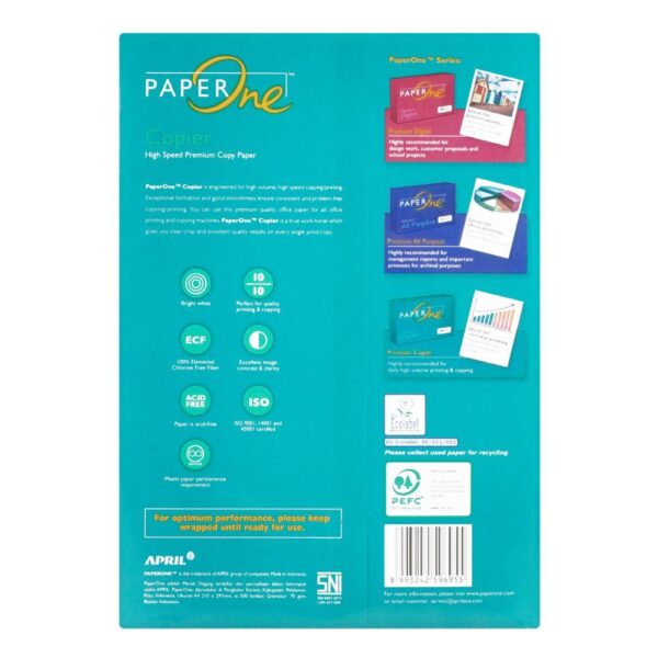 Paper One 70g, A4 Size, Printer & Copier Paper Rim, 500 Sheets - Image 2